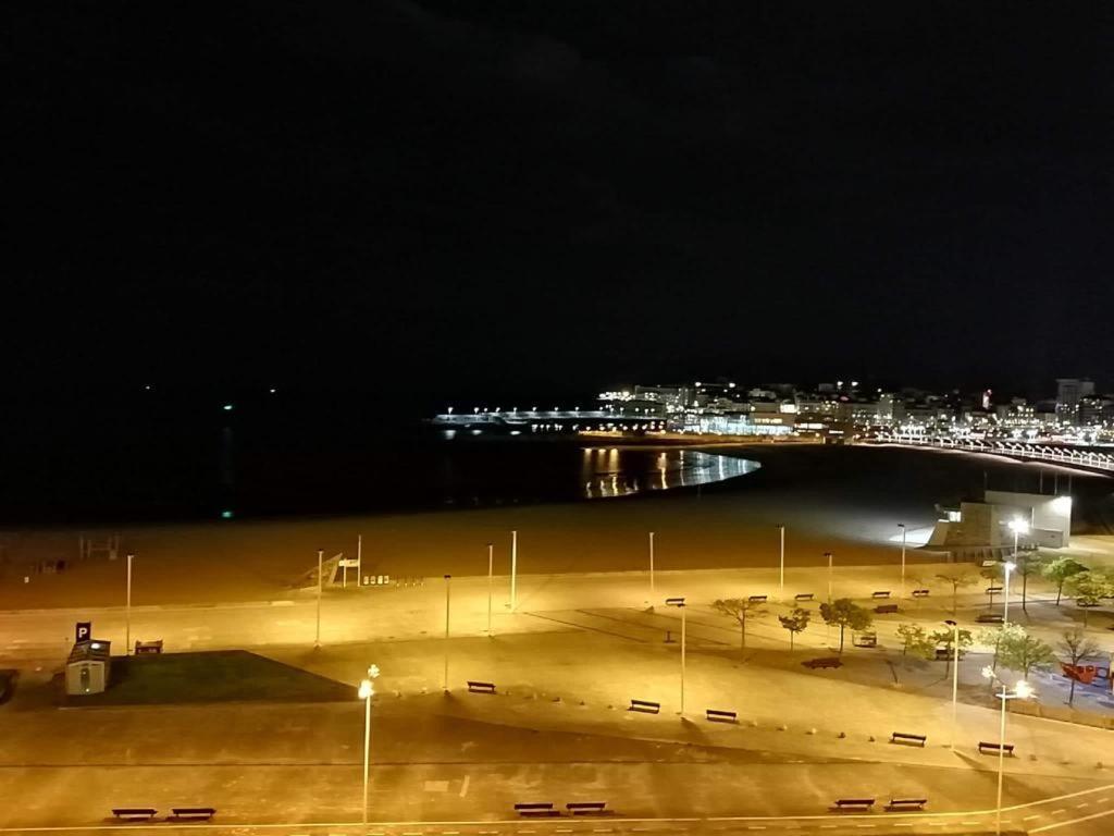 El Sexto De La Playa + Parking Gratis Daire Gijón Dış mekan fotoğraf