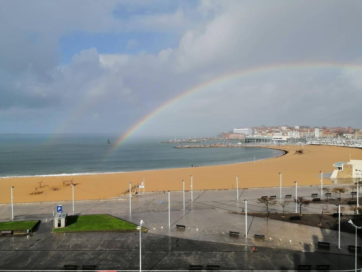 El Sexto De La Playa + Parking Gratis Daire Gijón Dış mekan fotoğraf